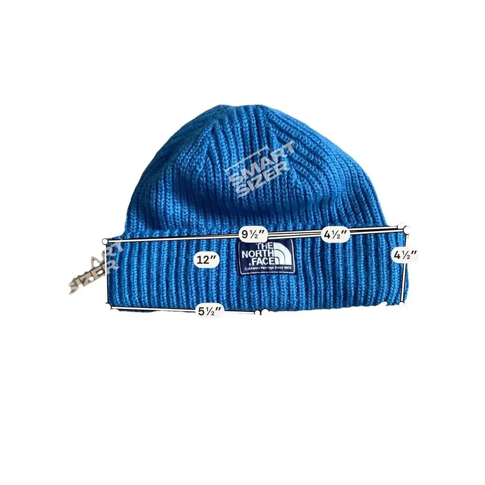 the north face thermoball blue beanie one size unisex vintage